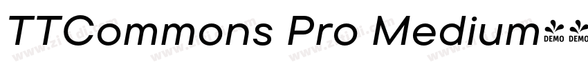 TTCommons Pro Medium字体转换
